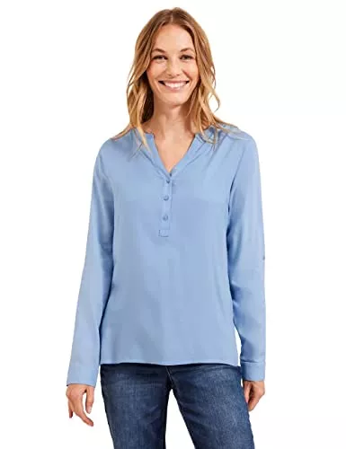 Cecil Langarmblusen Cecil Damen Bluse in Unifarbe