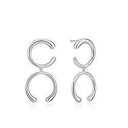 ANIA HAIE Schmuck Ania Haie Damen-Ohrstecker Luxe Double Curve 925er Silber One Size Silber 32014111