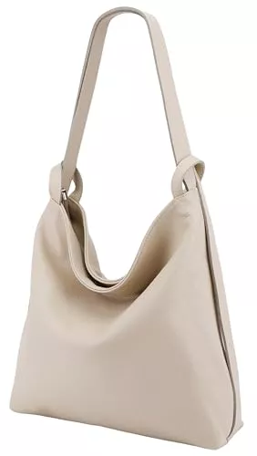 SH Leder Taschen & Rucksäcke SH Leder 2in1 Handtasche Rucksack Damen Schultertasche DayPack CityRucksack aus Echt genarbt Leder (B 37cm x H 35cm) Rica G699