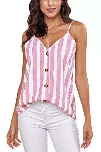 Ancapelion Tops Ancapelion Damen Sommer Bluse Ärmellose Tank Top Shirt Elegant Weste Hemdbluse Loose fit T Shirt