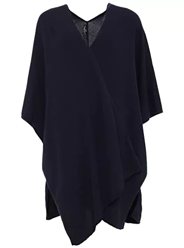 Cashmere Dreams Strickjacken Cashmere Dreams Poncho-Schal mit Kaschmir - Hochwertiges Cape für Damen - XXL Umhängetuch und Tunika mit Ärmel - Strick-Pullover - Sweatshirt - Stola für Sommer und Winter Zwillingsherz