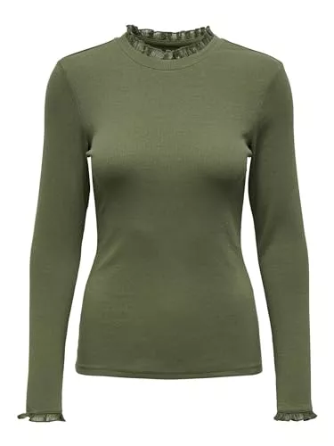 ONLY Langarmshirts ONLY Female Top Normal geschnitten Rundhals Top