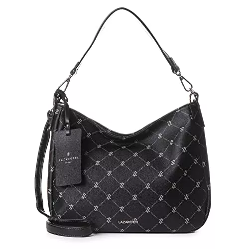 Lazarotti Taschen & Rucksäcke Lazarotti Palermo Schultertasche Damen | Beuteltasche mit abnehmbaren Trägern| mittelgroße Hobo Bag 32 cm