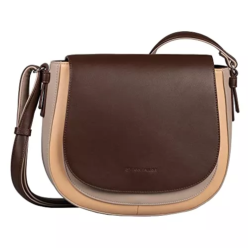 TOM TAILOR Taschen & Rucksäcke TOM TAILOR Damen Bags Miria Umhängetasche Satteltasche Mittelgroß Beige