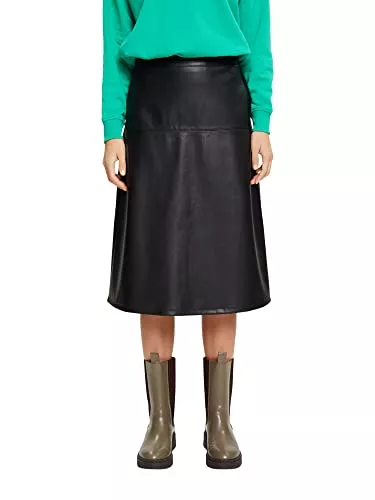 ESPRIT Röcke ESPRIT Curvy Midirock in Lederoptik