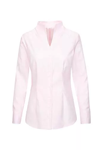 Seidensticker Langarmblusen Seidensticker Damen Bluse - City Bluse - Bügelleicht - Kelchkragenbluse - Slim Fit - Langarm - 100% Baumwolle