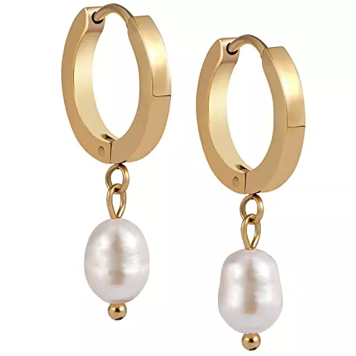 BONNYBIRD Schmuck BONNYBIRD® Premium Ohrringe Damen aus Chirurgenstahl - Sehr Hautverträgliche & Wasserfeste Ohrstecker in Silber, Gold & Rosegold