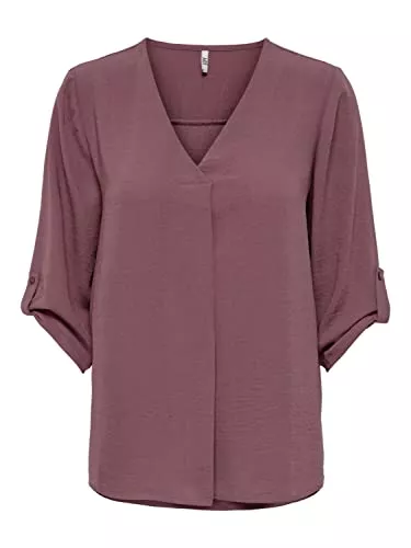 JdY Langarmblusen Jacqueline de Yong Female Top Einfarbiges Oberteil mit 3/4-Ärmeln