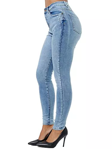 Tazzio Jeans Tazzio Jeans Damen High Waist Denim Slim Skinny Fit Jeanshose Stretch Hose F107