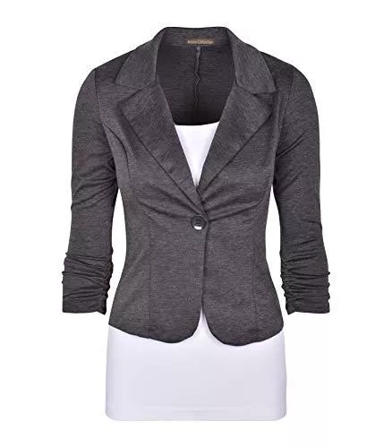 Auliné Collection Blazer Auliné Collection Damen-Blazer, leger, einfarbig, gestrickt