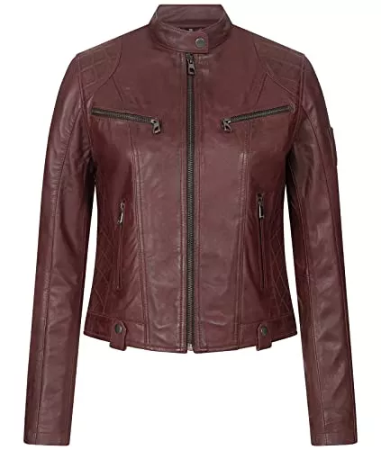 Rock Creek Jacken Rock Creek Damen Lederjacke echt Leder Jacke D-481