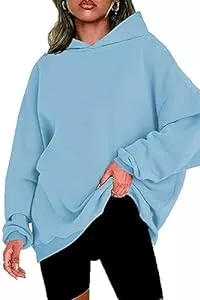 NEYOUQE Kapuzenpullover NEYOUQE Damen Oversized Hoodies Sweatshirts Langarm Einfarbig Pullover Winter
