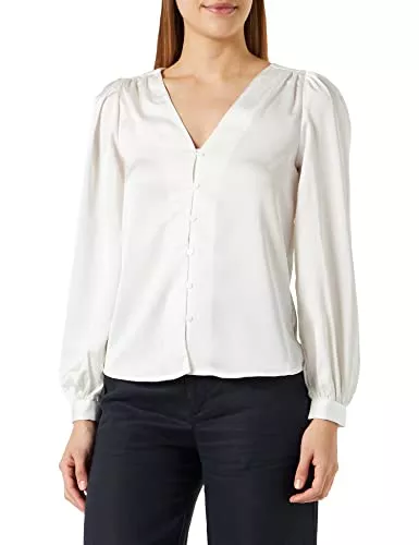 Vila Langarmblusen Vila Damen Viellette V-Neck L/S Shirt/Su-Noos Bluse