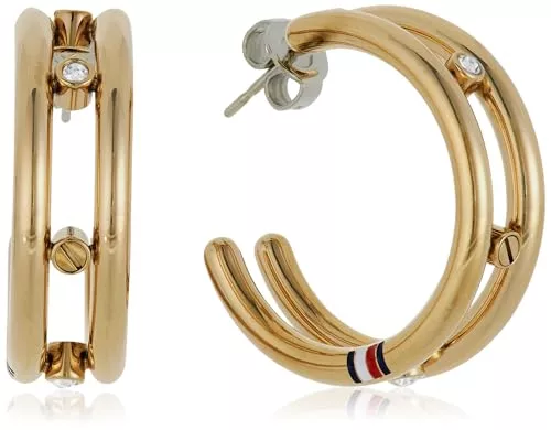 Tommy Hilfiger Schmuck Tommy Hilfiger Jewelry Ohrstecker für Damen aus Edelstahl mit Kristallen - 2780615
