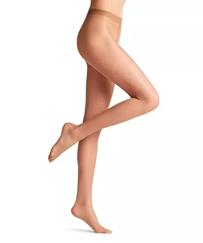 FALKE Socken & Strümpfe FALKE Damen Seidenglatt 15 DEN Strumpfhose transparent glänzend reißfest druckfreier Komfortbund Feinstrumpfhose mit verstärkter Fußspitze und feiner Naht feines weiches Material 1 Stück