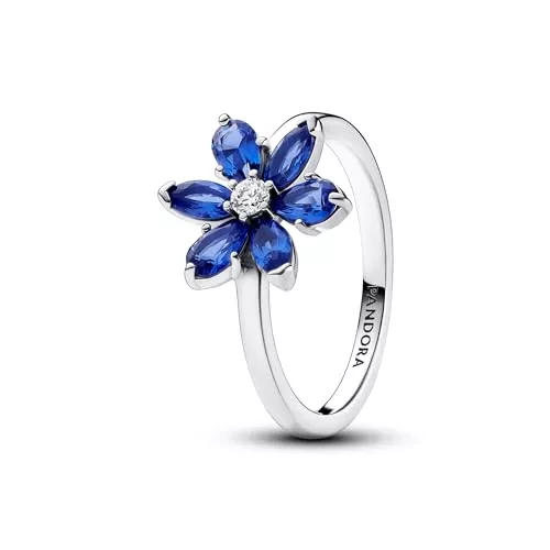 Pandora Schmuck Pandora Damen-Ring Funkelndes Herbarium Blau 193000C01