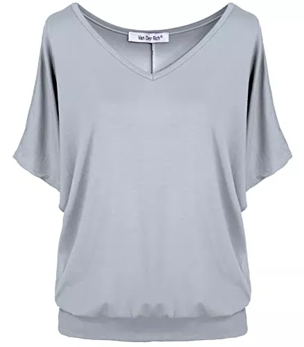 Van Der Rich T-Shirts Van Der Rich ® - T-Shirt Raffinierte Einfachheit T-Shirt Einfarbig - Damen