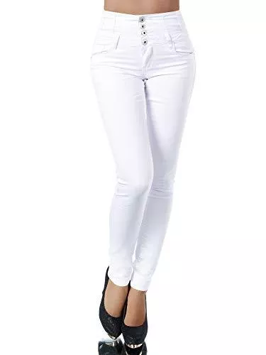 Diva-Jeans Jeans Damen Jeans Hose Corsage Damenjeans High Waist Röhrenjeans Hochbund N867