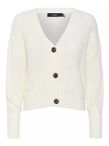 VERO MODA Strickjacken VERO MODA Long Sleeve v Neck Cuff Cardigan