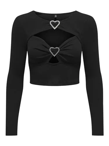 ONLY Langarmblusen ONLY Female Top Slim Fit V-Ausschnitt Top