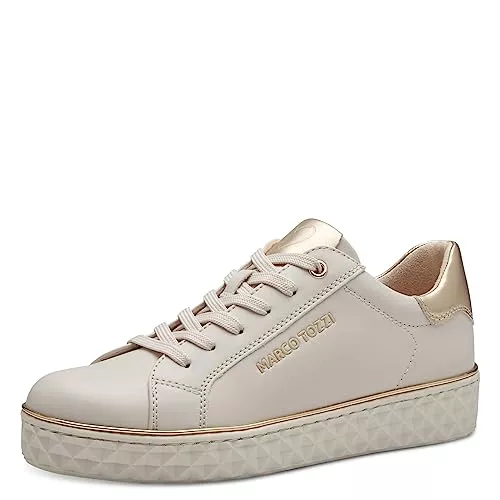 MARCO TOZZI Sneaker & Sportschuhe MARCO TOZZI Damen Sneaker flach aus Kunstleder zum Schnüren