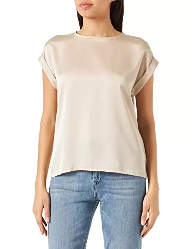 Vila T-Shirts Vila Damen Viellette S/S Satin Top/Su-Noos T-Shirt