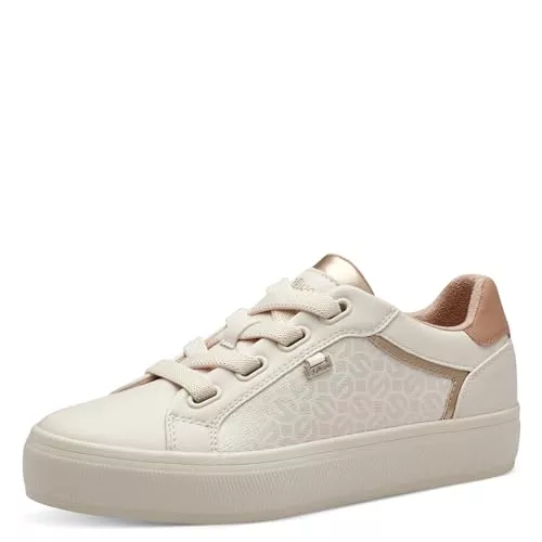 s.Oliver Sneaker & Sportschuhe s.Oliver Damen Sneaker flach mit Breiten Schnürsenkeln Bequem