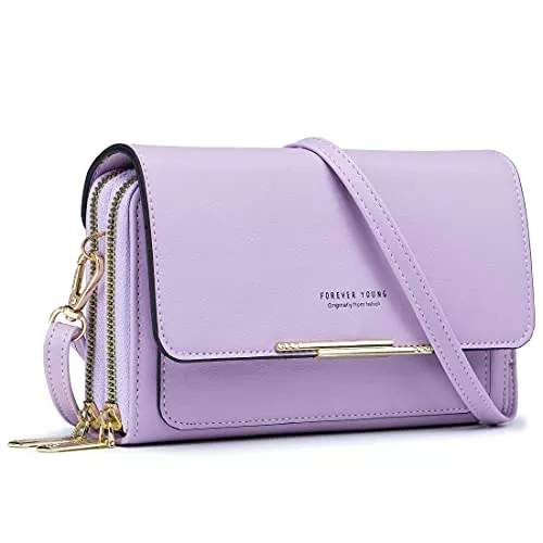 Roulens Taschen & Rucksäcke Roulens Klein Handy Umhängetasche,Damen Kleine Umhängetasche,PU Leder Crossbody Schultertasche Reisepass Handytasche mit Kartenschlitz Verstellbar Abnehmbar Schultergurt