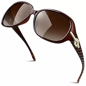 GQUEEN Sonnenbrillen & Zubehör GQUEEN Übergroße Polarisierte Sonnenbrille Damen UV400 Schutz