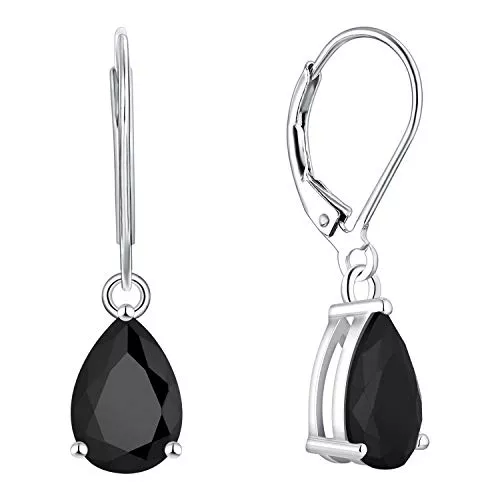 YL Schmuck YL Damen Ohrhänger 925 Sterling Silber 12 Geburtsstein Zirkonia Ohrringe