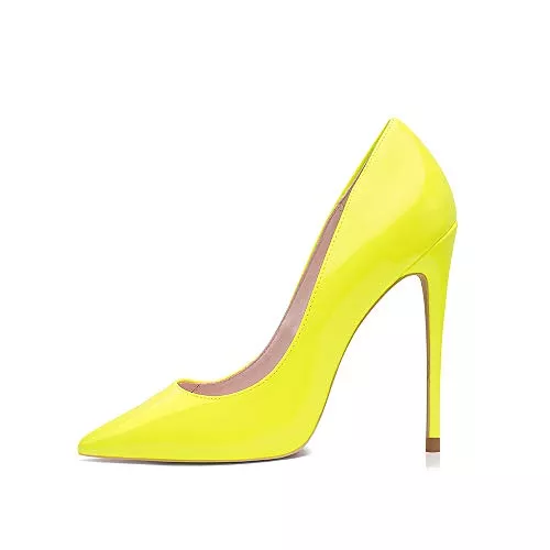 GENSHUO High Heels GENSHUO Stiletto Stiletto High Heels, 12CM/4.72IN Damen Pumps Spitz Party High Heels Sexy Basic Schuhe Damen Geschlossen Abendschuhe Lack/Wildleder