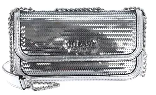 GUESS Taschen & Rucksäcke GUESS Kaska Mini Convertible Crossbody Flap Silver