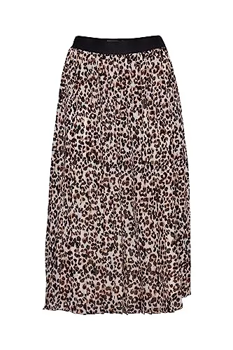 Ichi Röcke Ichi IHNALLA SK Damen Kurzer Rock Plissee Midirock mit Elastikbund Regular-Fit