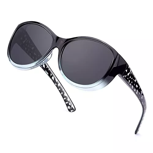 SIPHEW Sonnenbrillen & Zubehör SIPHEW Polarisierte Übersonnenbrillen Damen/Herren, Clip Sonnenbrille aufsatz für Brillenträger UV400 Schutz-Überzieh