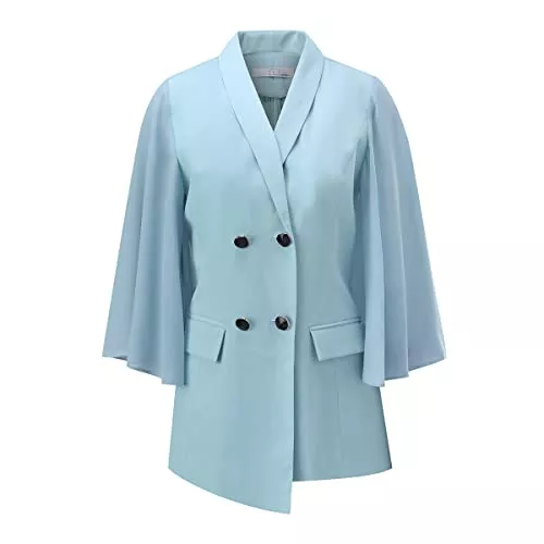 YYNUDA Blazer YYNUDA Blazer Damen Elegant Sportlich Sommer Anzugjacke mit Schalkragen Slim Fit Damenjacke Casual Business