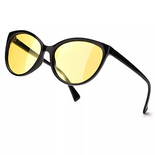 TJUTR Sonnenbrillen & Zubehör TJUTR Polarisierte Nachtfahrtbrille Damen, Nachtsichtbrillen Reduzieren Blendung UV-Schutz Nachtbrillen