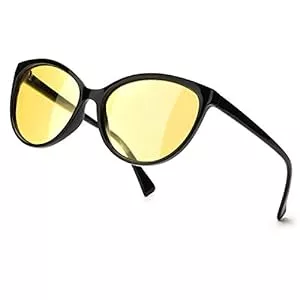 TJUTR Sonnenbrillen & Zubehör TJUTR Polarisierte Nachtfahrtbrille Damen, Nachtsichtbrillen Reduzieren Blendung UV-Schutz Nachtbrillen