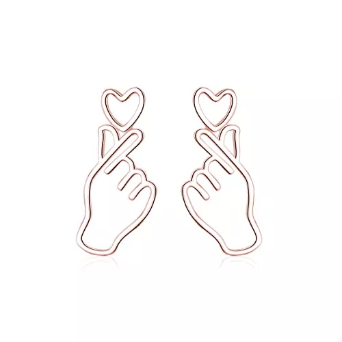 SLUYNZ Schmuck SLUYNZ 925 Sterling Silber Liebes-Herz-Ohrstecker für Frauen Mädchen Einzigartige süße Liebes-Herz-Ohrringe