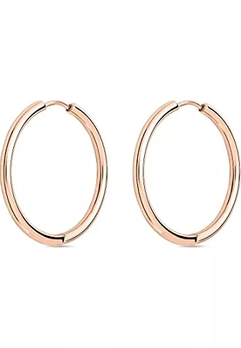 FAVS Schmuck FAVS Damen-Creolen Edelstahl One Size 87778649