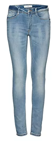 Ichi Jeans Ichi IHERIN IZARO Light Blue Bleached Damen Jeans Denim Hose mit Stretch Enger Schnitt