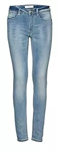 Ichi Jeans Ichi IHERIN IZARO Light Blue Bleached Damen Jeans Denim Hose mit Stretch Enger Schnitt