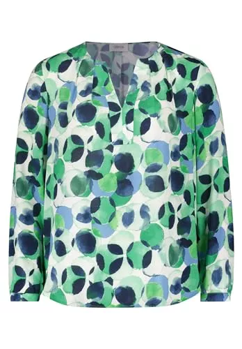 Cartoon Langarmblusen Cartoon Damen Casual-Bluse mit Punkten