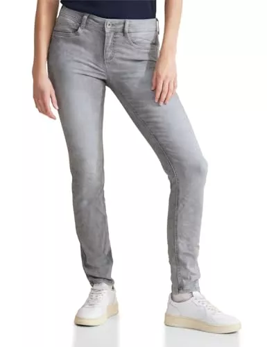 Street One Jeans Street One Damen Graue Slim Fit Jeans