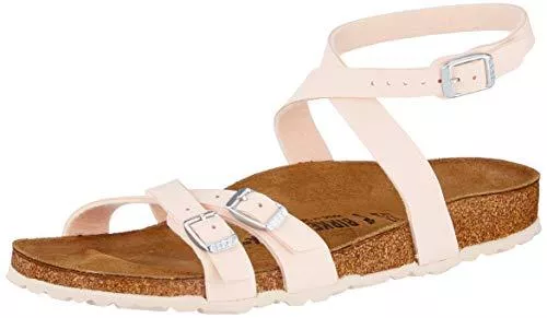 BIRKENSTOCK Sandalen & Slides BIRKENSTOCK Damen Blanca Birko-Flor Nubuck Light Rose Sandale