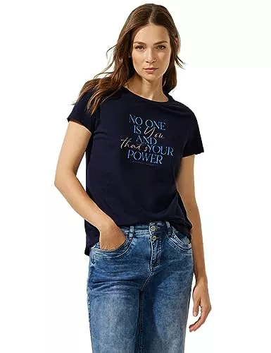 Street One T-Shirts Street One Damen Kurzarmshirt mit Wording