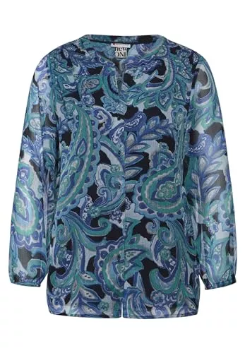 Street One Langarmblusen Street One Damen Chiffon Bluse mit Muster