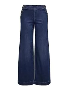 ONLY Jeans ONLY Damen Jeans Hose ONLMADISON HW Button Wide DNM GEN