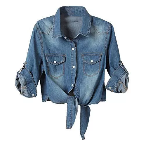 N/P Jacken N\P Damen Jeansmantel Damen Ärmel Jeansjacken