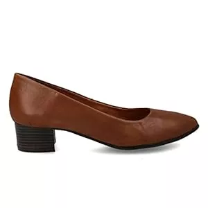 PAYMA High Heels PAYMA - Damen Leder Schuhe Pumps mit Integrierter Gel Einlegesohle. Kleid Schuhe aus Spanien. Breiter Absatz in 3 Höhen: High Medium und Low. Schwarz, Blau, Rot und Braun