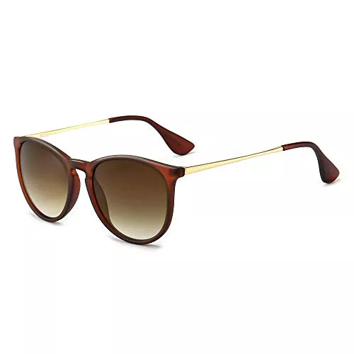 SUNGAIT Sonnenbrillen & Zubehör SUNGAIT Vintage Runde Damen Sonnenbrille Klassischer Retro Designer Stil nicht Polarisiert Sonnenbrille